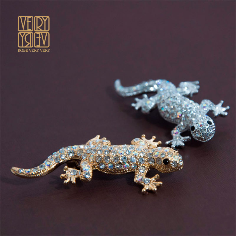 楽天市場】SK1B-3☆ブローチ トカゲ 男女兼用 ラインストーン 爬虫類