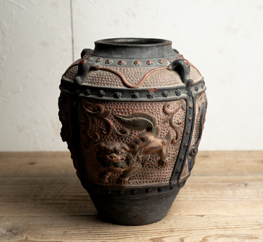 古代風陶器製 顔の彫刻 レア物骨董品｜古代風陶器製