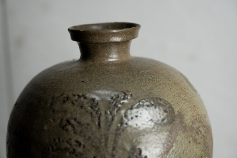 韓国美術高麗青磁鉄絵花卉文六孔瓶花瓶華道具古物 骨董李朝古朝鮮