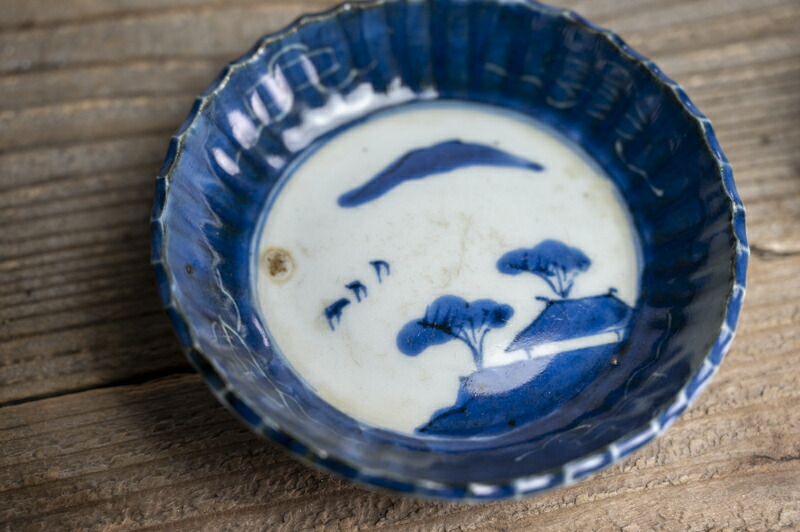 177 美品‼︎ 骨董 古伊万里 山水染付 陶器銚子 水注 お茶道具