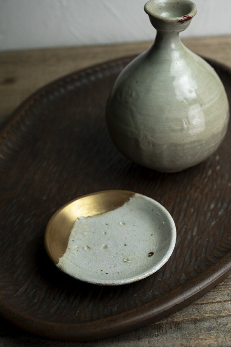 4199-2 美濃古陶 桃山ー江戸初期 無地志野小皿 検 秦秀雄 4199-