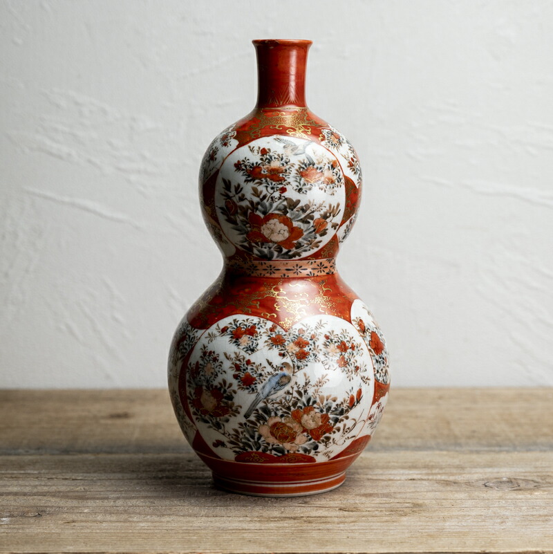 楽天市場】骨董○九谷焼赤絵窓絵瓢型徳利○ | 江戸後期-19世紀頃