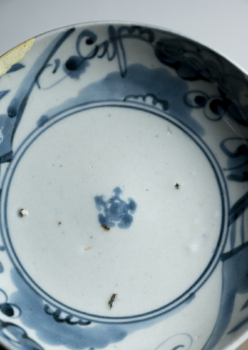 楽天市場】骨董○古伊万里染付葡萄文皿○くらわんか / こんにゃく印判