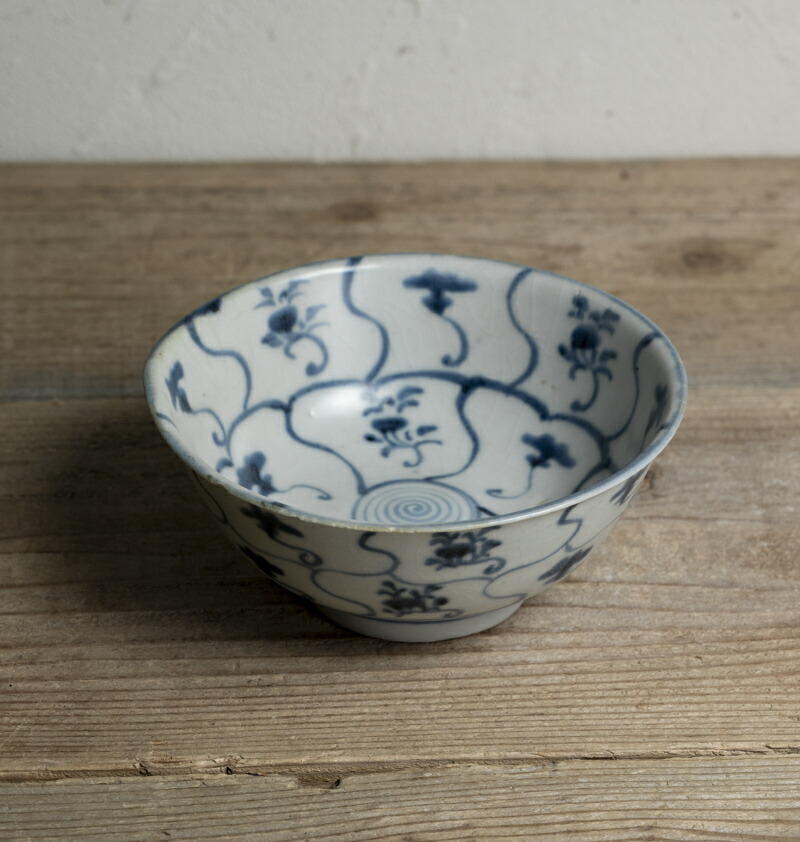 中国青花雷文犬摘四方香炉時代箱付MR8380