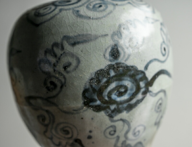 中国古玩 古染付上蓋 三段取手付重 漆器 菓子器・喰籠 古美術 骨董