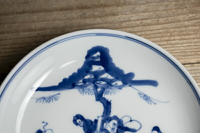 皿□古い赤絵中皿 花唐草紋 中国 唐物 花弁型 顗 古玩 古美術 骨董品