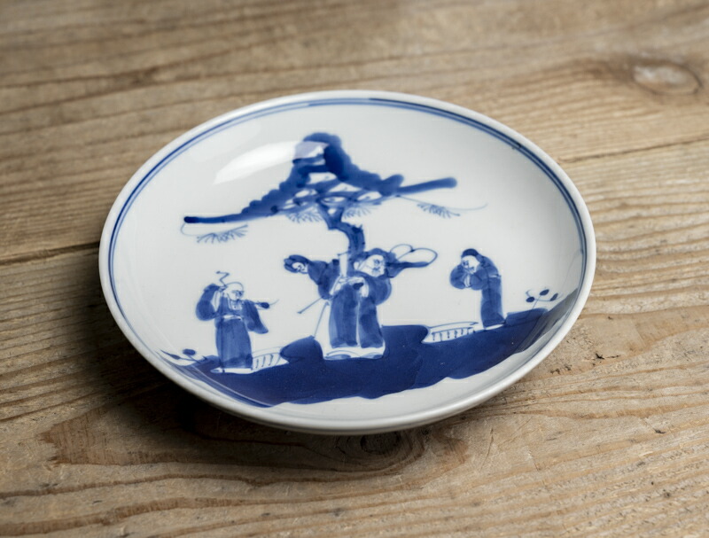 中国清時代 玩玉 新渡青花小皿 13枚直径8.5㎝トコサエ東な7-0211☆2F