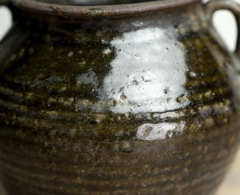 唐津 褐釉小壷 江戸時代 古唐津 九州民窯 古薩摩 黒薩摩 唐津 褐釉小壷