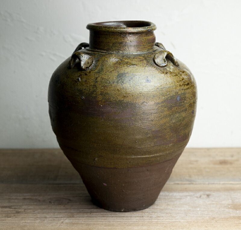 祖母懐 四耳 茶壷 高19.5cm(LC576) 祖母懐 四耳 茶壷