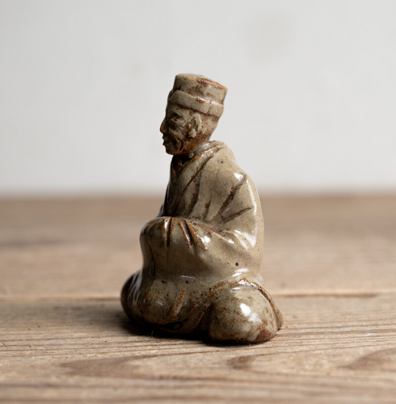 楽天市場】骨董 / 作家○京焼松尾芭蕉像○木米 / 銘 | 小型 / 偉人置物