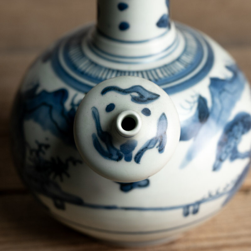 古美術 陶芸中国 中国 古美术 伊万里 九谷 染付花瓶 置物 中国 古美术