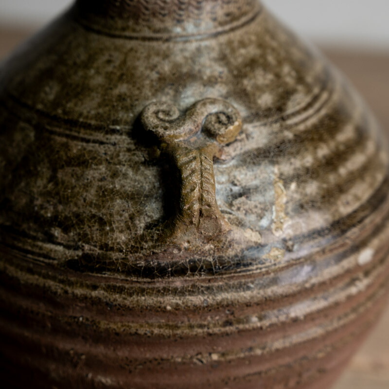 楽天市場】中国古玩○漢灰釉双耳壺○ | 漢時代-1-3世紀頃 | 陶器
