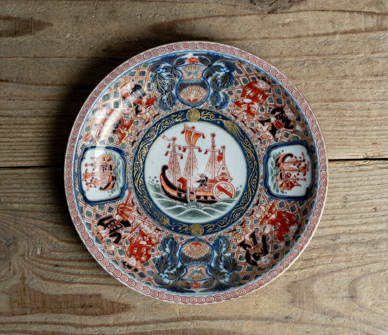 136 古伊万里 錦伊万里 皿 なます 九谷 大聖寺 136 古伊万里 錦伊万里