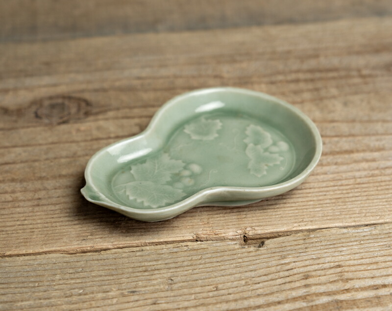 三田青磁 骨董 江戸〜明治 小皿 豆皿 希少 アンティーク 古道具 三田