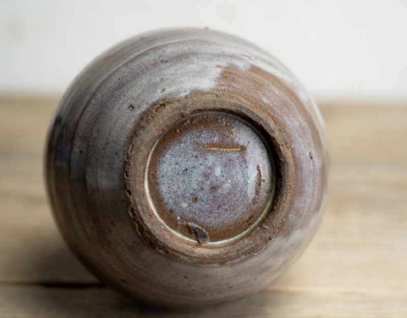 723『黒織部 千鳥 ぐい呑』斗 /骨董品 古美術 古玩 アンティーク