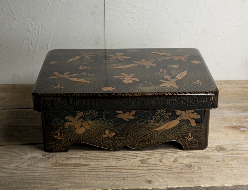 楽天市場】骨董○金蒔絵大根蕪図文箱○W33.3cm / ふみ箱 / 文房具