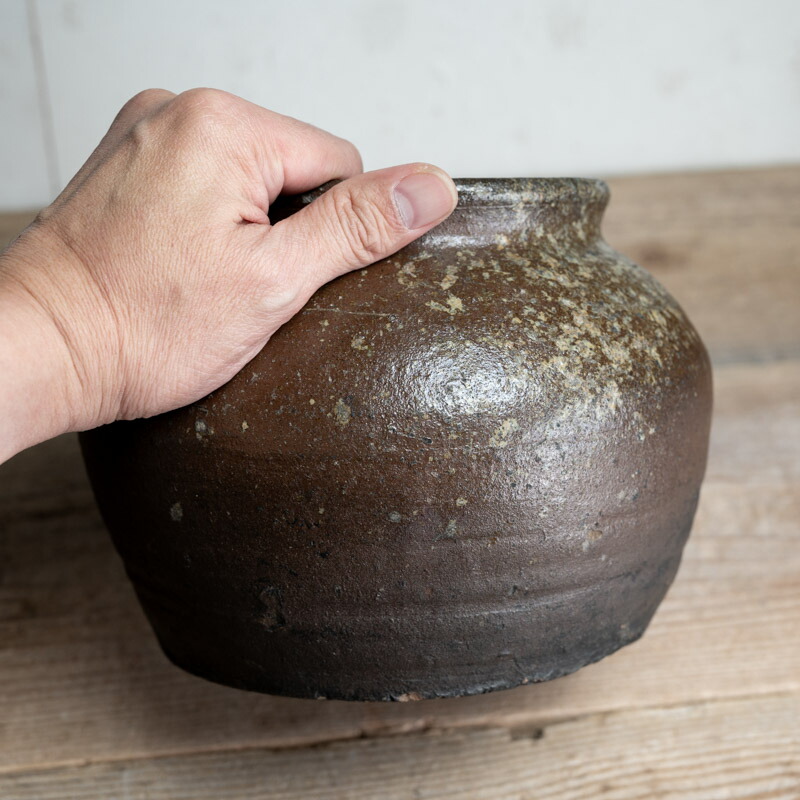 丹波焼 菓子器 時代物 合わせ箱 茶道具 骨董品、美術品 丹波焼 菓子器