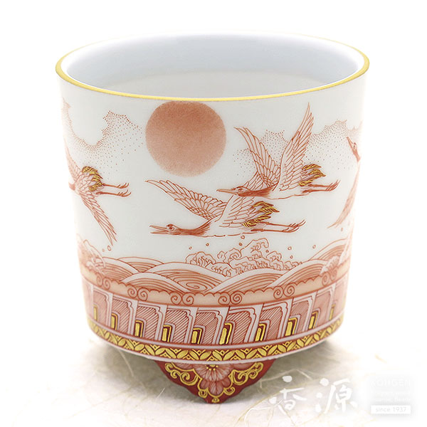 福島武山 赤絵九谷焼 駱駝香合 真作保証 置物 陶器