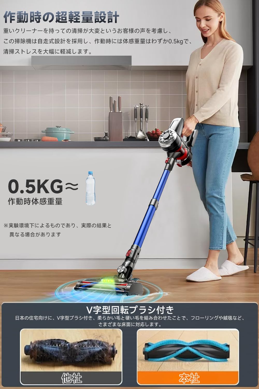 楽天市場】Hearten 掃除機 コードレス【超軽量自走式設計・グリーンLED