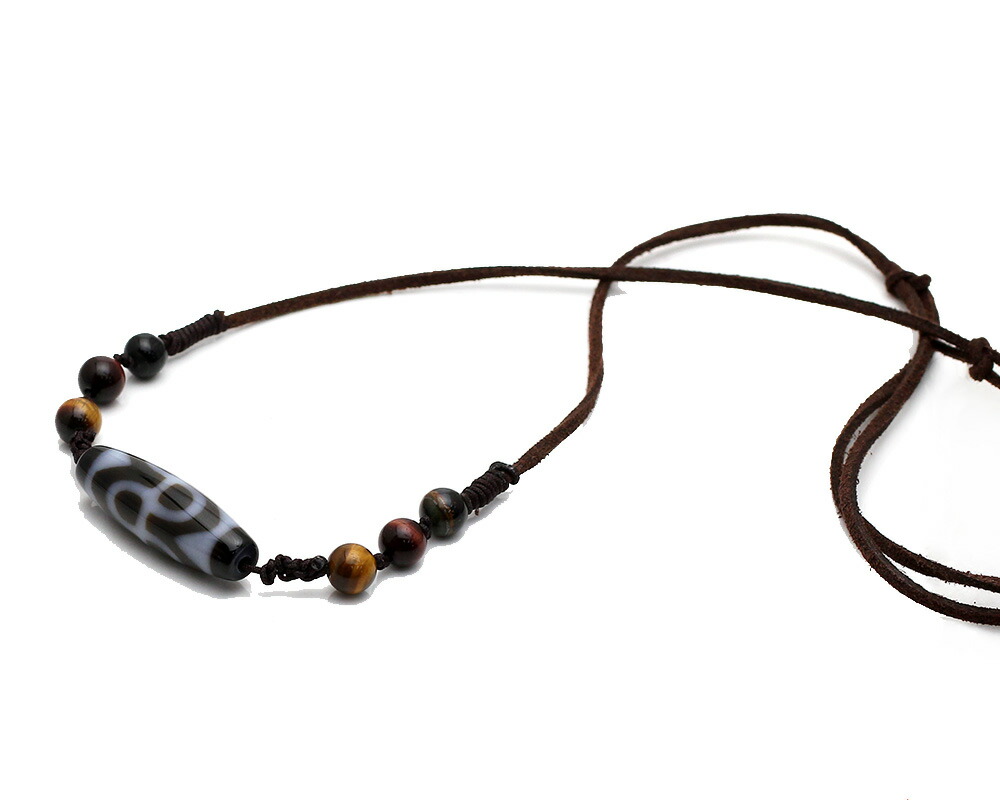 K-708チベット 天珠 二十一眼天珠 ネックレス ペンダント お守り