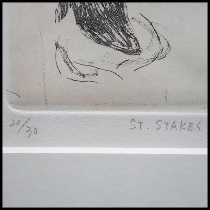 楽天市場】山本容子『ST.STAKES』(20/30) 絵画 Yoko Yamamoto 銅版画