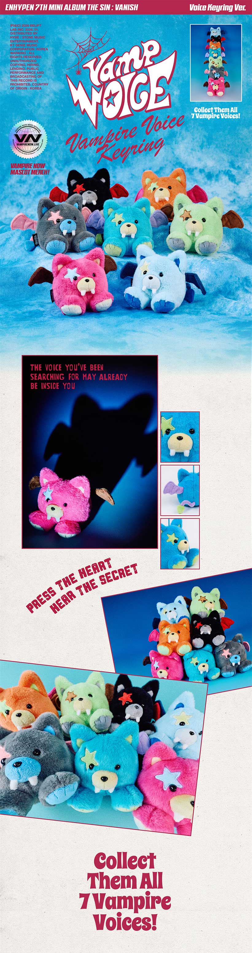 楽天市場】ENHYPEN - THE SIN : VANISH / Voice Keyring VER