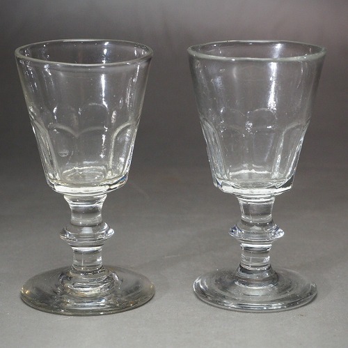 アンティーク グラス グラビール 小さめのコップ 三個 大正〜昭和初期