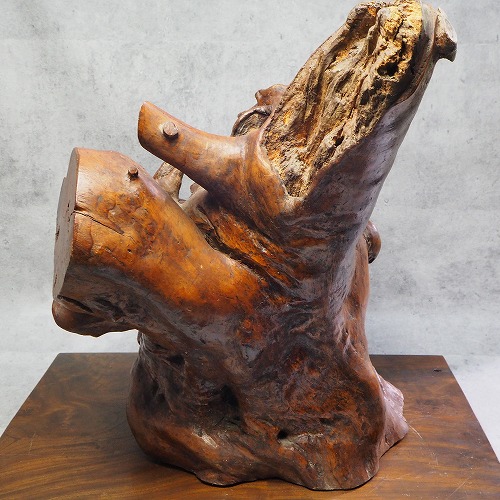 楽天市場】0286 木のオブジェ 木の飾り物置物 古道具 木 古民具 レトロ