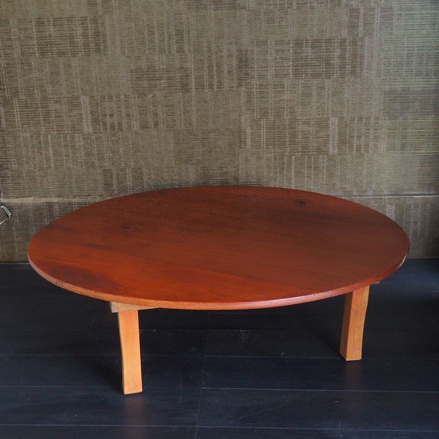 楽天市場】特大ちゃぶ台 径107cm 0001 古民家 古民具 テーブル 昭和