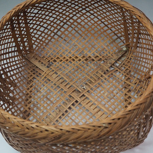 楽天市場】0236 手提げ 竹籠古民具 かご 昭和 収納 入れ物古民家