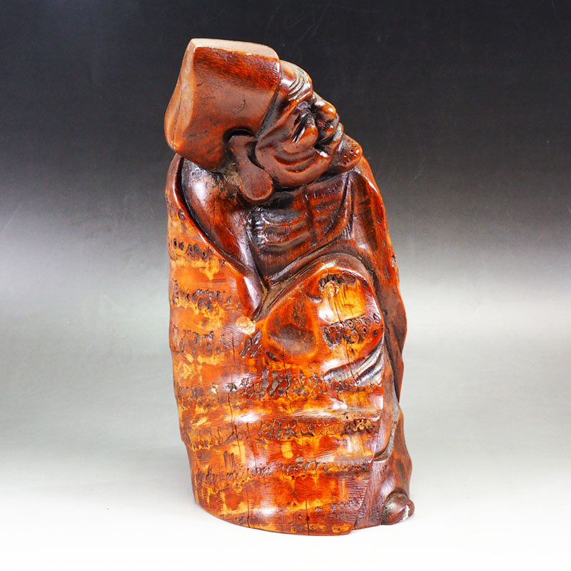 楽天市場】竹根彫刻の人形 0135竹根細工 竹の根 竹根 竹根彫刻 中国