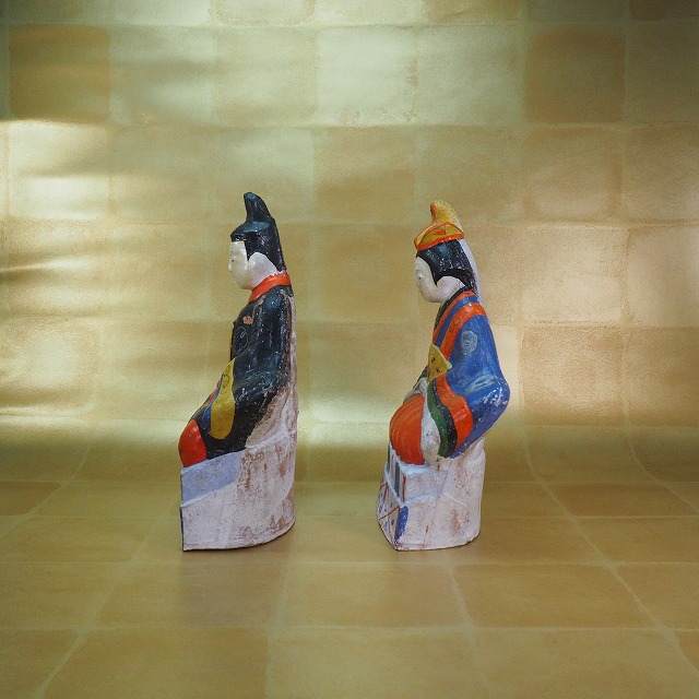 希少 土人形 雛人形 ひな人形 骨董 江戸時代? 大きさ 高さ23cm 希少