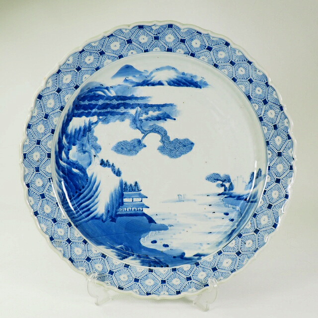 古瀬戸 大皿。石皿。骨董品。古美術。希少品。舊家藏出。江戸時代