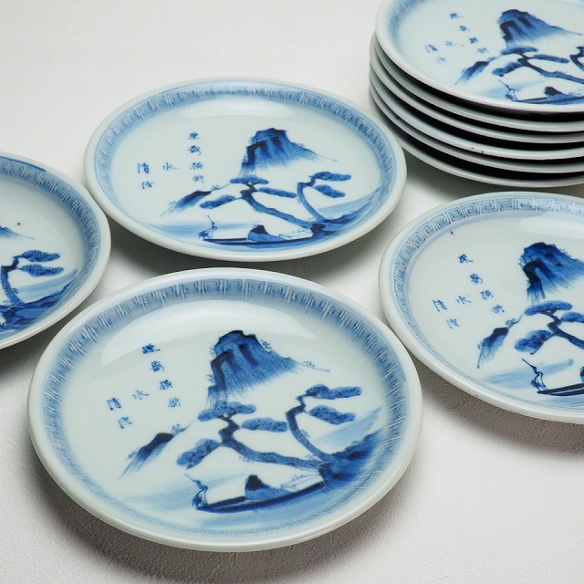 伊万里 七寸皿ハ客 亀山銘 伊万里 七寸皿ハ客 亀山銘