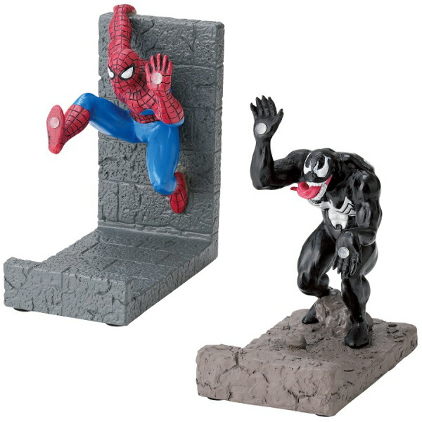 レア スパイダーマン ヴェノム アメコミ ブックスタンド ブックエンド