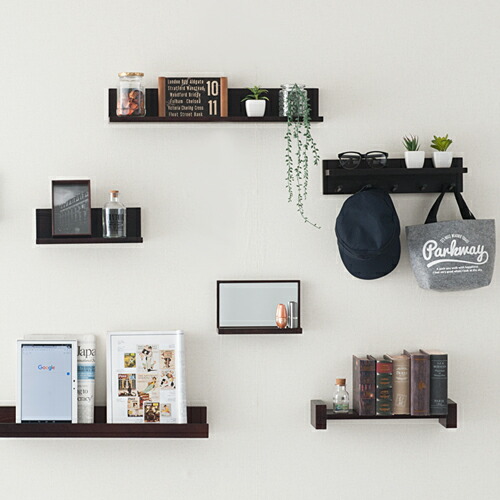 楽天市場】ウォールシェルフ 壁掛け収納 壁掛け飾り棚 L型 60W 全2色