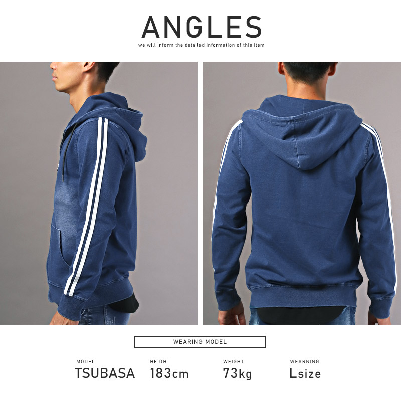 楽天市場】△送料無料△ パーカー メンズ ZIPパーカー 長袖 デニム 裏