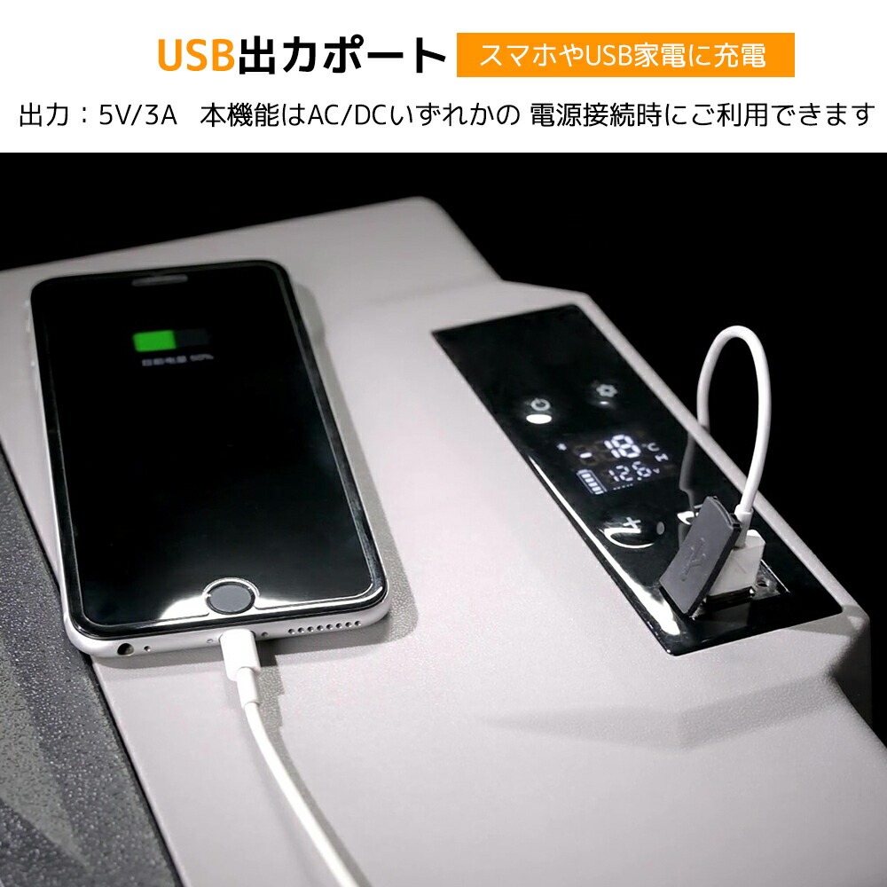 LVYUAN 40L 車載冷蔵庫 ポータブル電源 ソーラーパネルセット