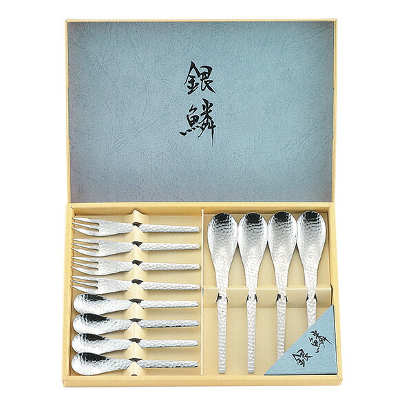 楽天市場】銀鱗 デザート12pcセット（GR-110）和風 槌目模様 デザート