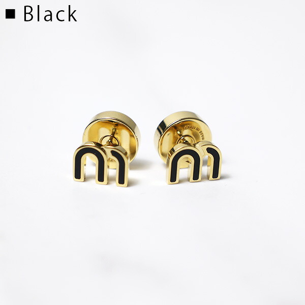 楽天市場】MiuMiu ミュウミュウ Enameled Metal Earrings ピアス