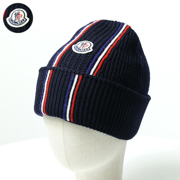 楽天市場】MONCLER モンクレール Knit Cap ニット帽 ビーニー ニット