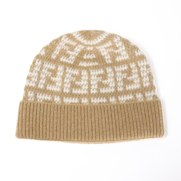 楽天市場】FENDI フェンディ FF Logo Beanie ニット帽 ビーニー 帽子