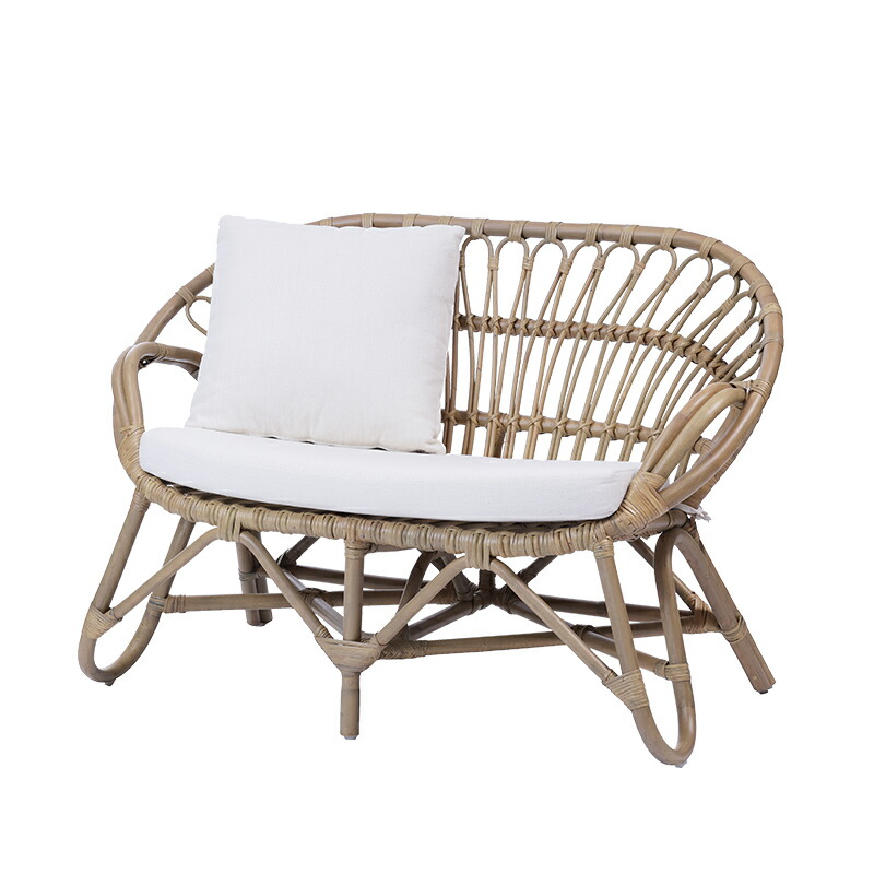 楽天市場】開梱設置無料 アジアン家具 ラタンソファ 2人掛け ラタン