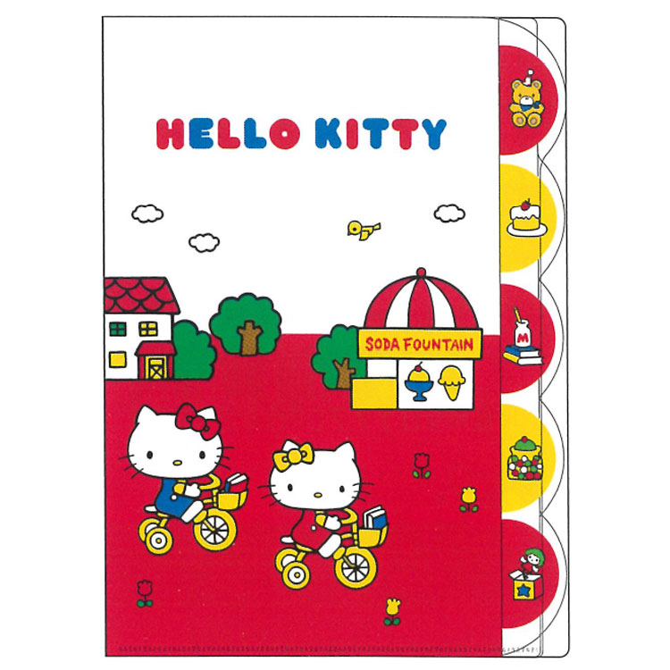 楽天市場】ハローキティ A4ダイカットクリアファイル5P 646114