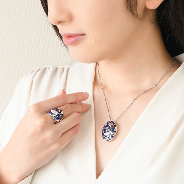 楽天市場】碌山 ウィリアムモリス いちご泥棒 ガーネット ブローチ