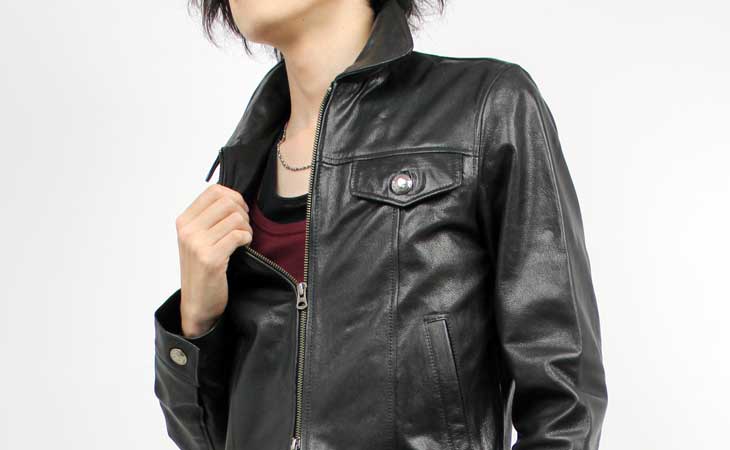 楽天市場】S~LL Gジャンタイプ 山羊革 ゴートスキン 本革 本皮