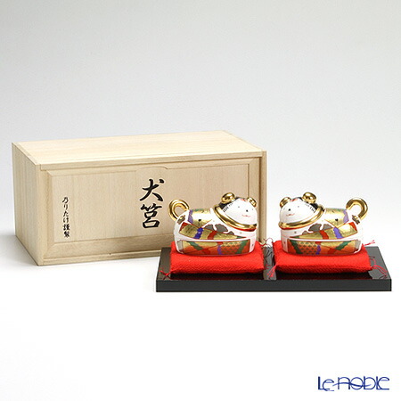 楽天市場】ノリタケ スタジオコレクション AC146／K102 縁起物 蓋物 犬