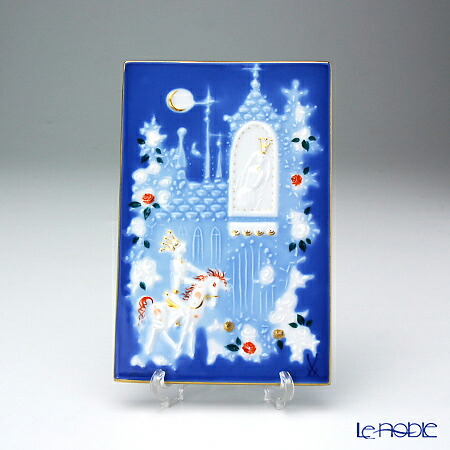 マイセン 青のメルヘン マイセン 輸入雑貨 陶板画 青いメルヘン