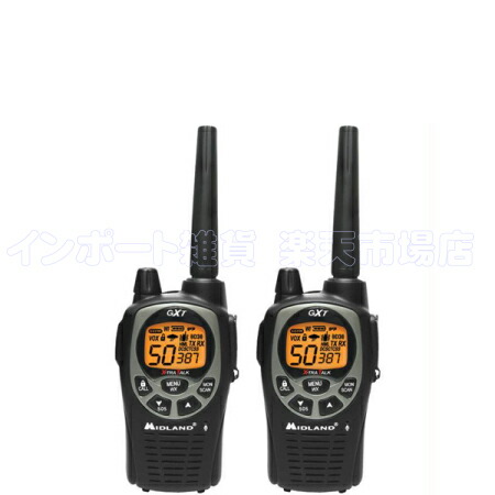 楽天市場】MIDLAND ミッドランド GXT1000VP4 2台 トランシーバー 無線