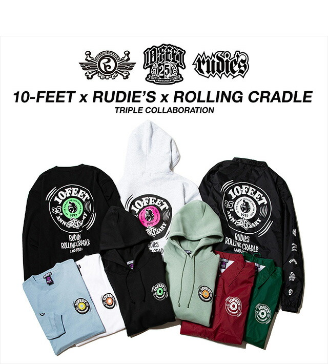 楽天市場】(ルーディーズ) 10-FEET×RUDIE'S×ROLLING CRADLE HOOD SWEAT